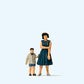 Preiser 28169 HO Standing Mother & Son Figures (Set of 2)