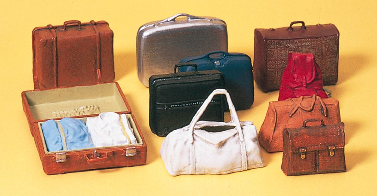 Preiser 45218 G Scale Assorted Luggage (Set of 10) LN/Box