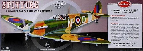 Guillows 403LC 1:16 Supermarine Spitfire Military Aircraft Plane Model Kit