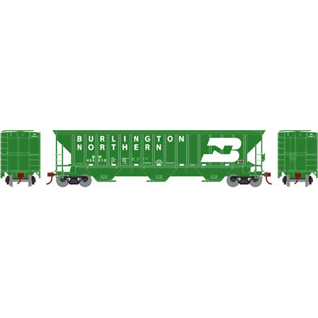 Athearn 14699 HO Burlington Northern PS 4740 3-Bay Covered Hopper #455619