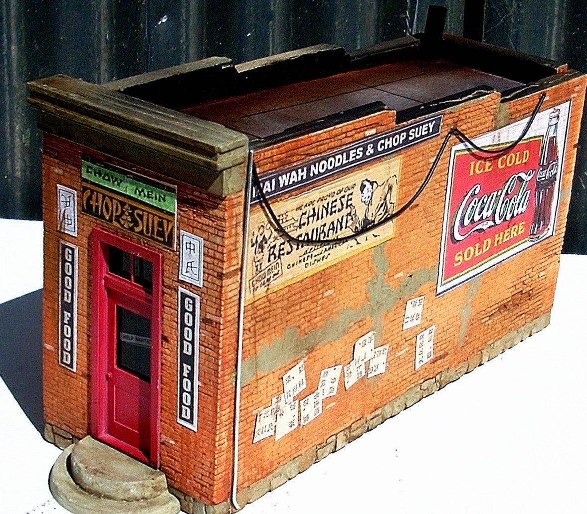 Downtown Deco 1064 HO Scale Chop Suey Take Out Building Kit