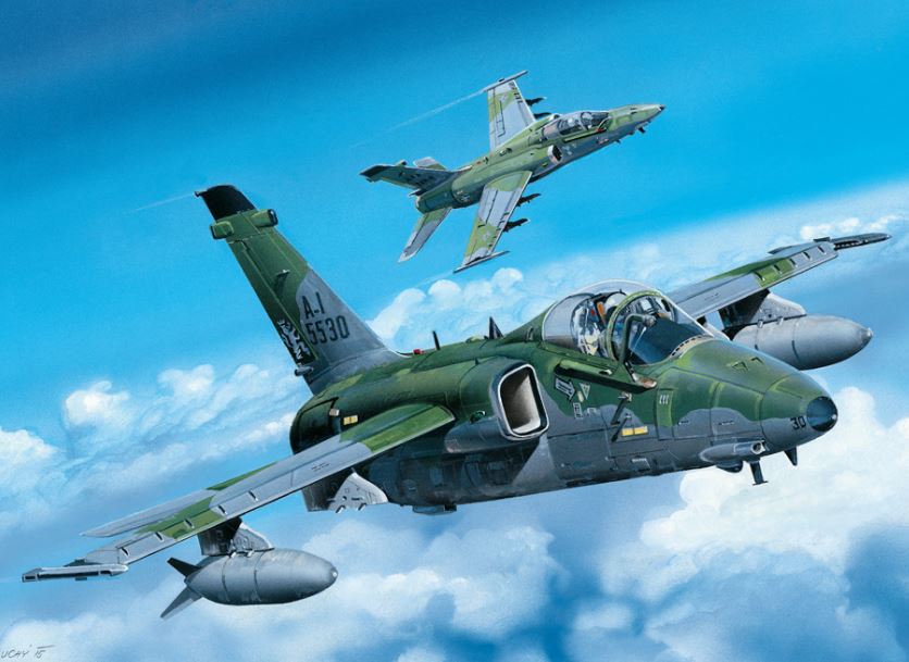 Hobby Boss Models 81742 1:48 Alenia-Embraer A-1A Ground Attack Plane Kit