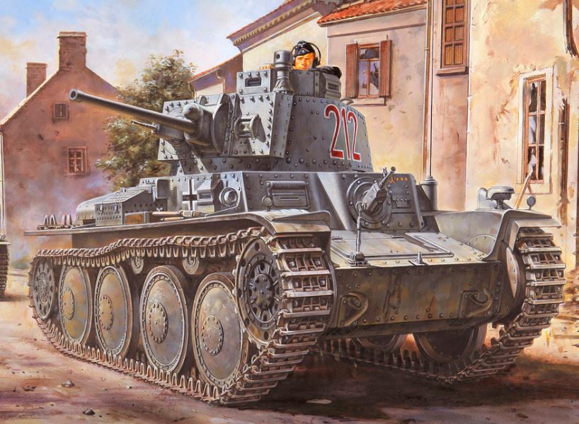 Hobby Boss s 80141 1:35 German Pz.Kpfw.38(t) Ausf. B Military Tank Model Kit