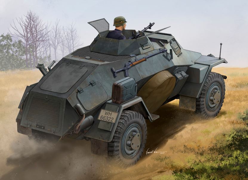 Hobby Boss s 83811 1:35 German Sd.Kfz.221 Leichter Panzerspahwagen Tank Kit