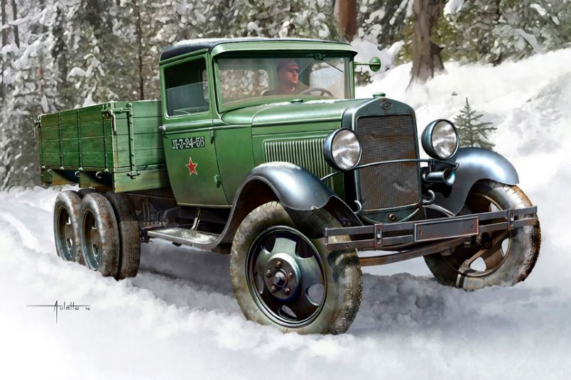 Hobby Boss Models 83837 1:35 Soviet GAZ-AAA Cargo Truck Plastic Model Kit
