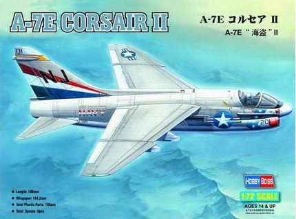 Hobby Boss Models 87204 1:72 Vought A-7E Corsair II Military Aircraft Plane Kit