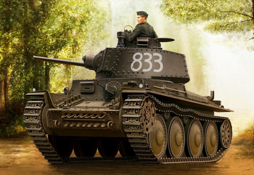 Hobby Boss s 80136 1:35 Panzer Kpfw.38(t) Ausf.E/F Military Tank Model Kit