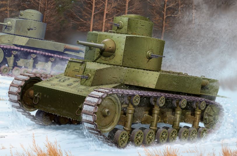Hobby Boss s 82493 1:35 Soviet T-24 Medium Military Tank Model Kit