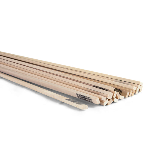 Midwest Products 4058 3/16" x 3/8" x 24" Basswood Strip (Pack of 5)