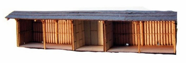 RS Laser Kits 3009 N 5 Bay Open Storage Shed