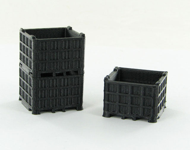 3D to Scale 50-252-BK 1:50 O Scale Plastic Bin Pallet (3)