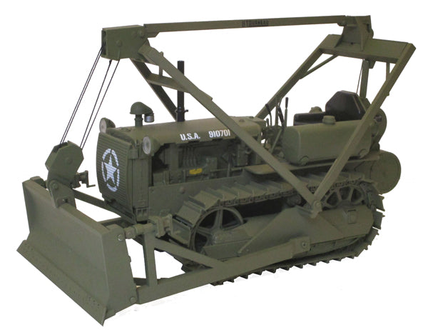 Spec-Cast CUST-1505 1:16 Scale U.S. Army Caterpillar D4 2T Crawler W/Push Blade