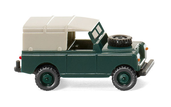 Wiking 092302 N Scale Olive Green / Gray 1958 Land Rover Plastic Vehicle