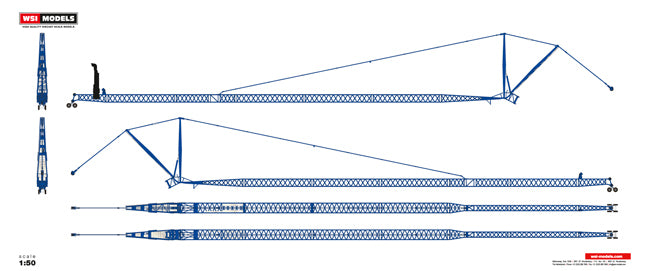 WSI 04-1096 1:50 Tadano Faun ATF 400 Luffing Jib