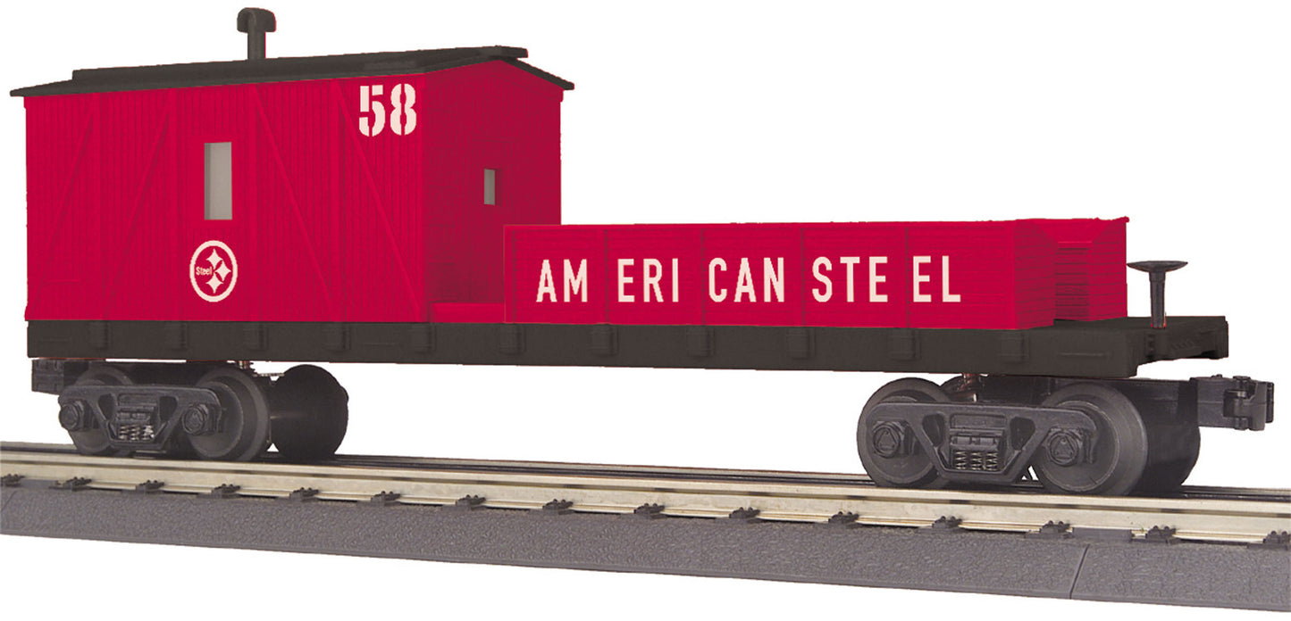 MTH 30-79525 O American Steel RailKing Crane Tender Car