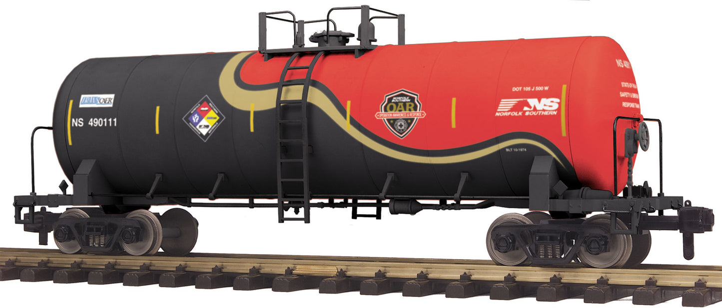 MTH 70-73050 G Scale Norfolk Southern Unibody Tank Car #490111 (Metal Wheels)
