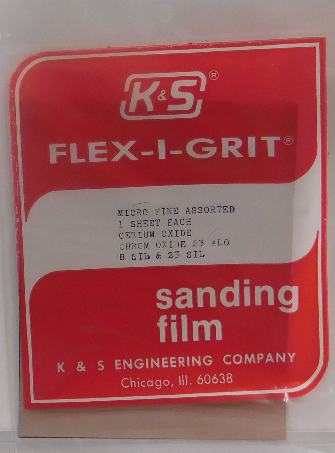 K&S 4002 4" x 5" Micro Fine Assortment Flex-I-Grit Sanding Film