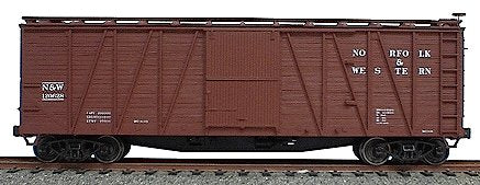 Accurail 4314 HO Norfolk and Western 40' Outside Braced Boxcar with Metal Ends