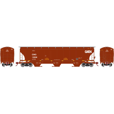 Athearn 89592 HO CMO/GATX Trinity 3-Bay Covered Hopper #13506
