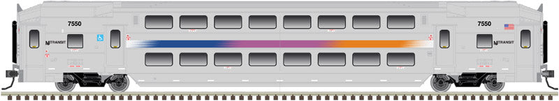 Atlas 20004126 HO New Jersey Transit Multi-level Commuter Coach Trailer #7626