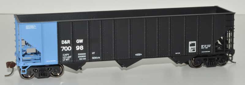 Bowser 41507 HO Denver & Rio Grande Western 100 Ton Hopper Car Kits #70105