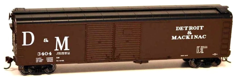Bowser 60189 HO Detroit & Mackinac X32 4 Door Boxcar #3404