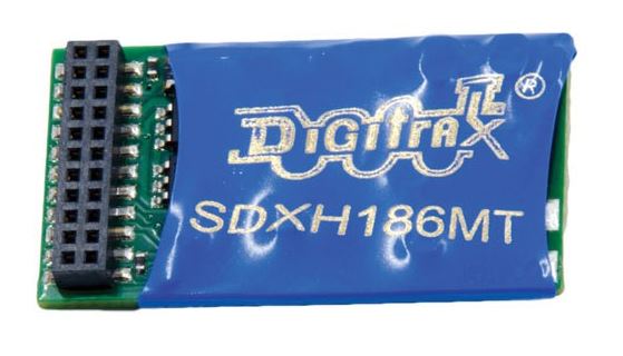 Digitrax SDXH186MT HO Sound & DCC Control Decoder with 16-Bit SoundFX & 21MTC