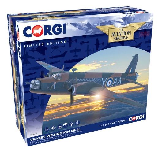 Corgi AA34811 1:72 Vickers Wellington Mk.1C, R1162/AA-Y Aircraft Limited Edition
