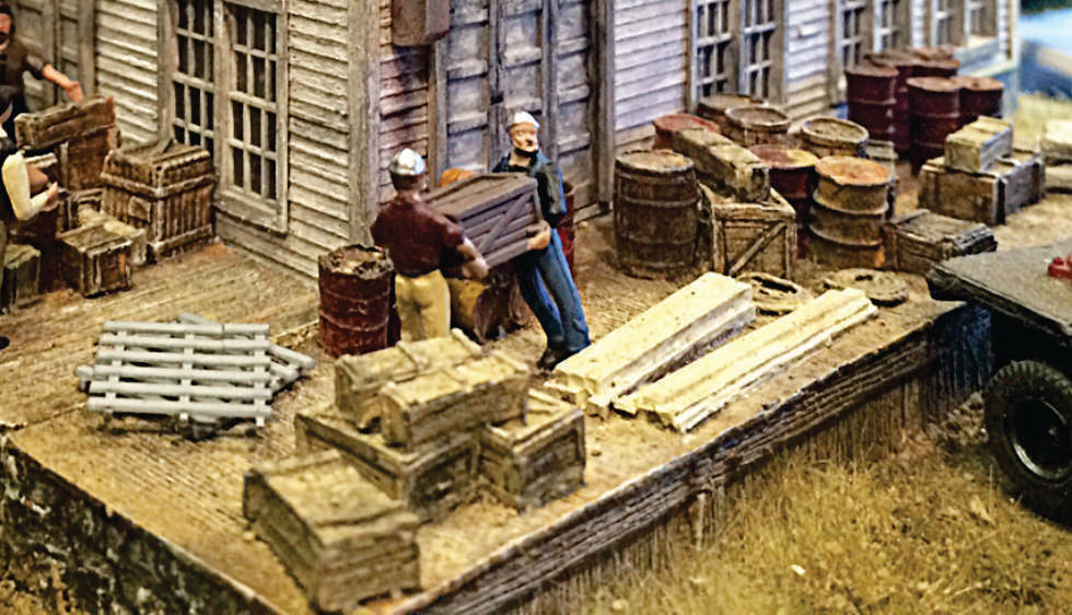 Bar Mills 02019 HO 40' Loading Dock with Details