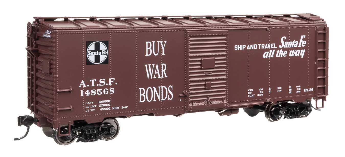 Walthers 910-2743 HO Santa Fe 40' AAR Modified 1937 Boxcar Ready to Run #148568