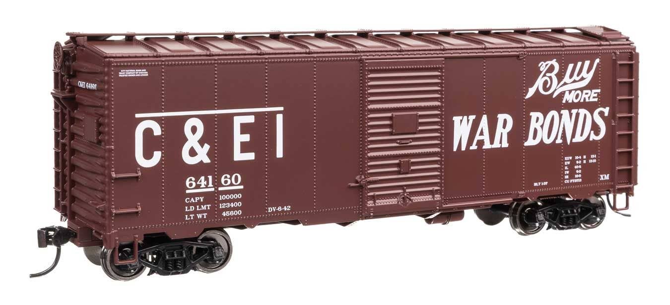 Walthers 910-2745 HO C&EI 40' AAR Modified 1937 Boxcar Ready to Run #64160