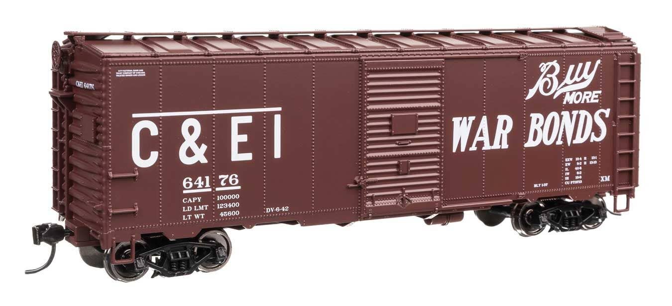 Walthers 910-2746 HO C&EI 40' AAR Modified 1937 Boxcar Ready to Run #64176