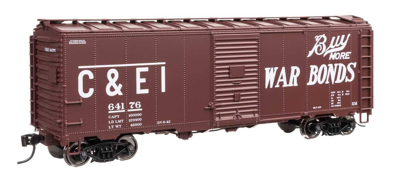 Walthers 910-2746 HO C&EI 40' AAR Modified 1937 Boxcar Ready to Run #64176