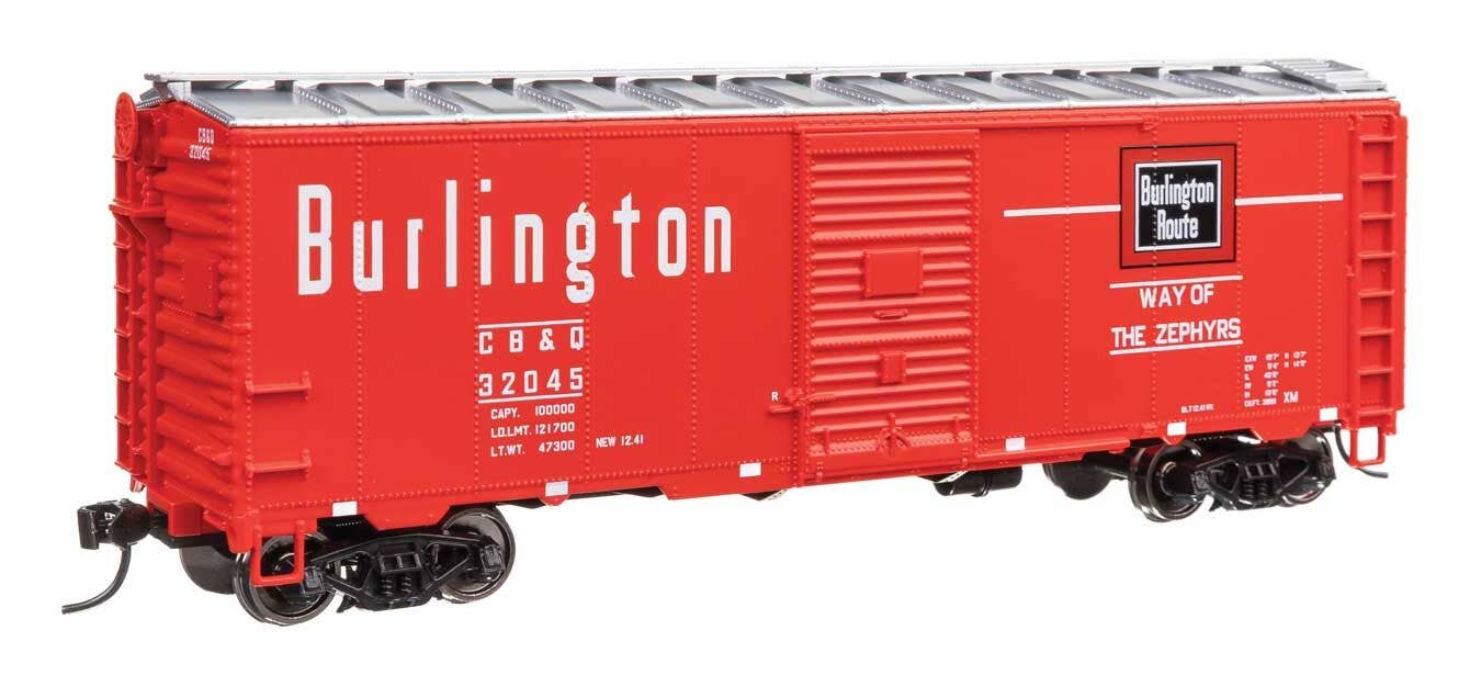 Walthers 910-2747 HO CB&Q 40' AAR Modified 1937 Boxcar Ready to Run #32045