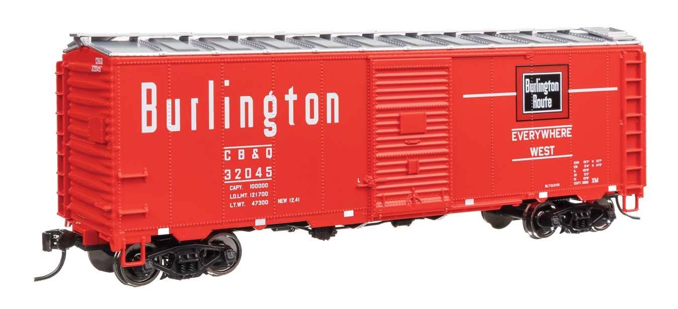 Walthers 910-2747 HO CB&Q 40' AAR Modified 1937 Boxcar Ready to Run #32045