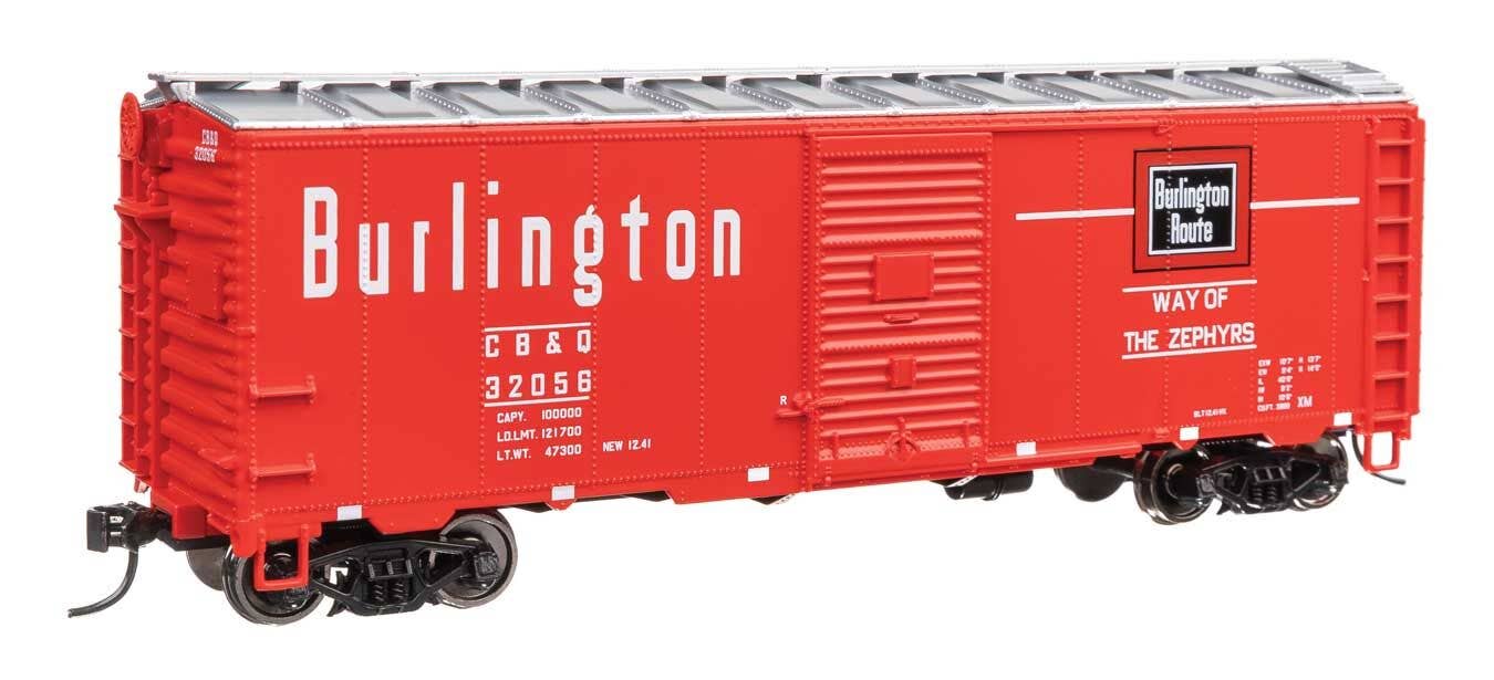 Walthers 910-2748 HO CB&Q 40' AAR Modified 1937 Boxcar Ready to Run #32056