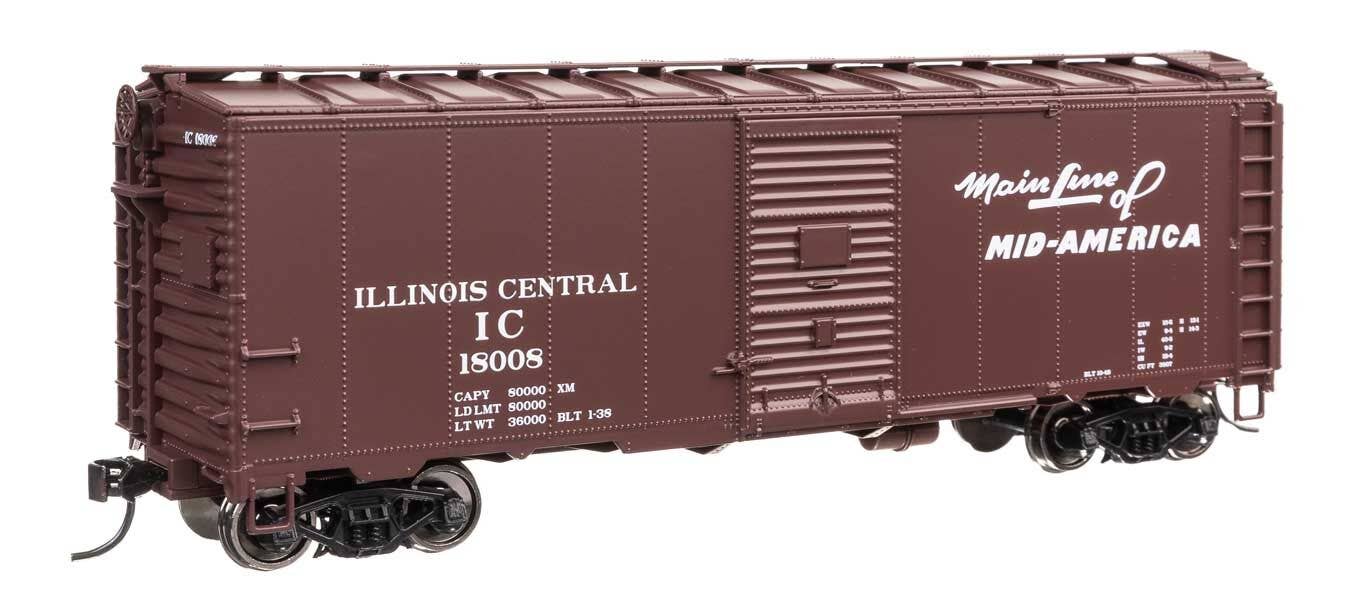 Walthers 910-2751 HO Illinois Central 40' AAR Modified 1937 Boxcar RTR #18008