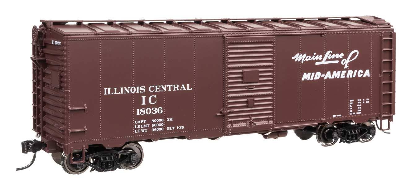 Walthers 910-2752 HO Illinois Central 40' AAR Modified 1937 Boxcar RTR #18036