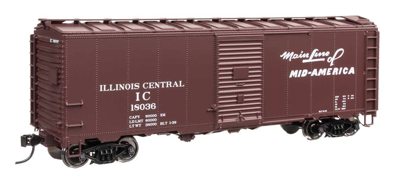 Walthers 910-2752 HO Illinois Central 40' AAR Modified 1937 Boxcar RTR #18036