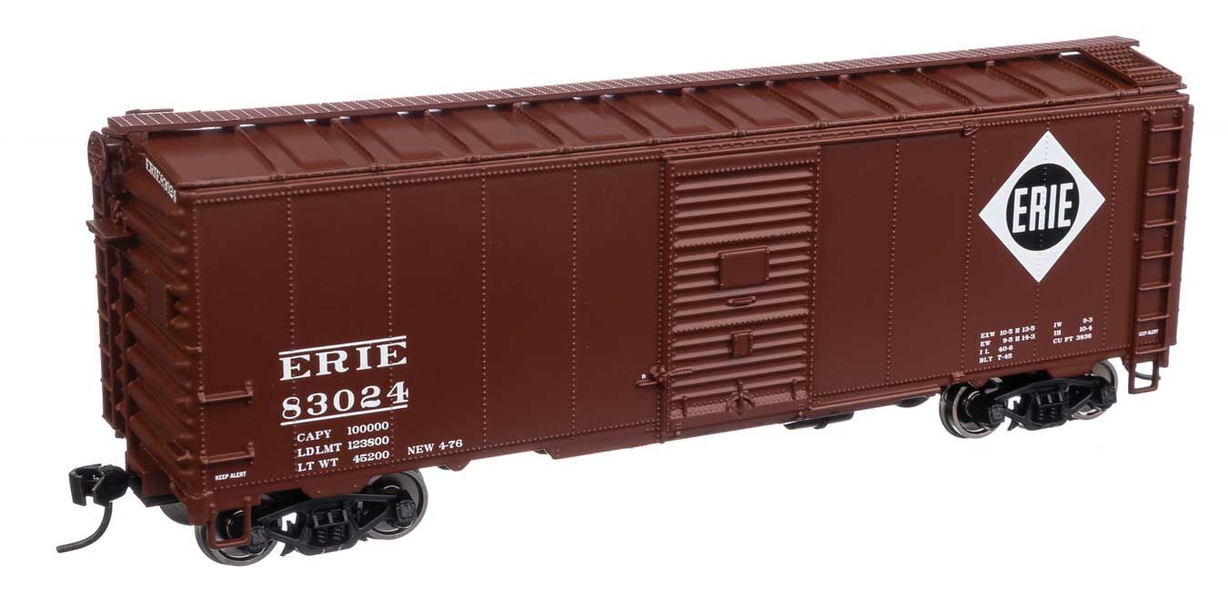 Walthers 910-1357 HO Erie 40' AAR 1944 Boxcar Ready to Run #83024