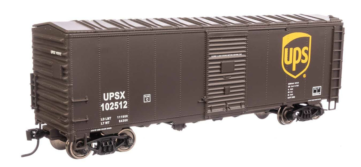 Walthers 910-1217 HO UPS 40' AAR Modernized 1948 Boxcar RTR #102512