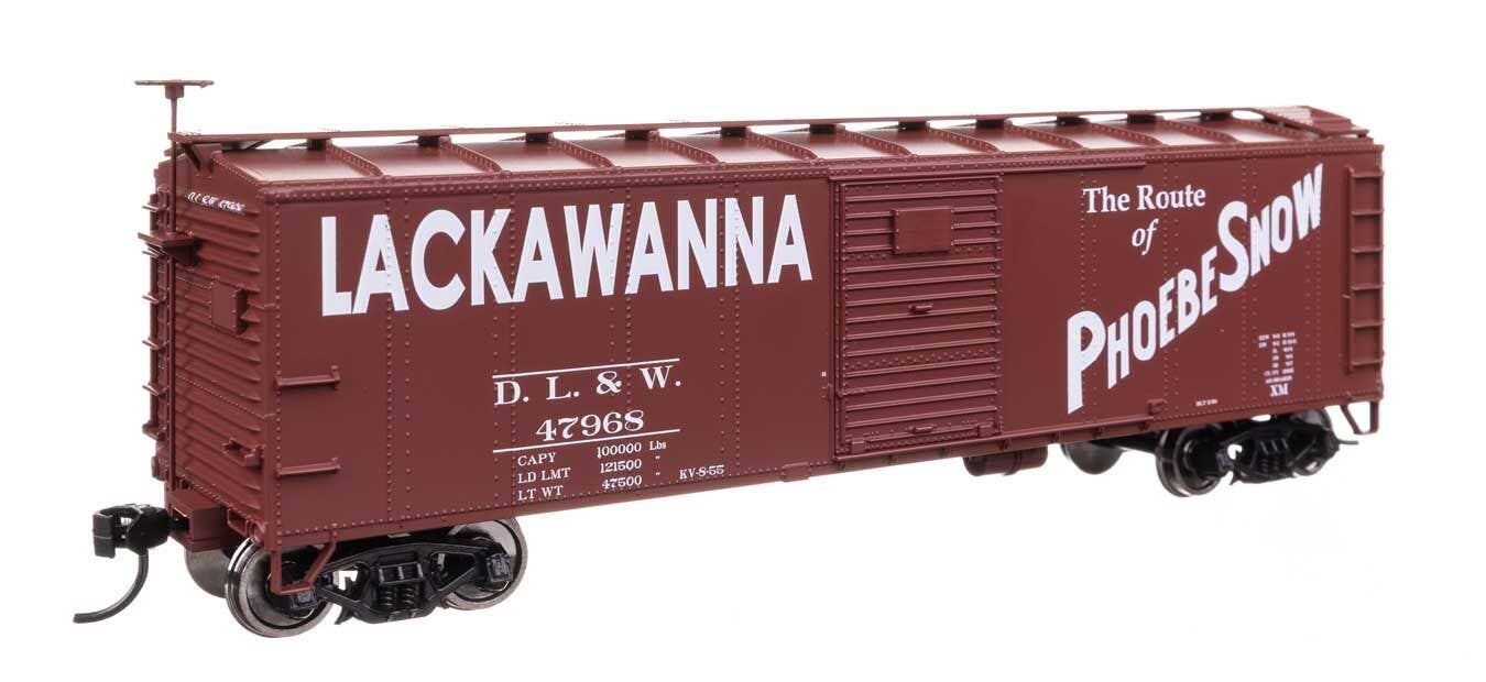 Walthers 910-41051 HO DL&W 40' Steel Boxcar with Murphy Ends Ready to Run #47707