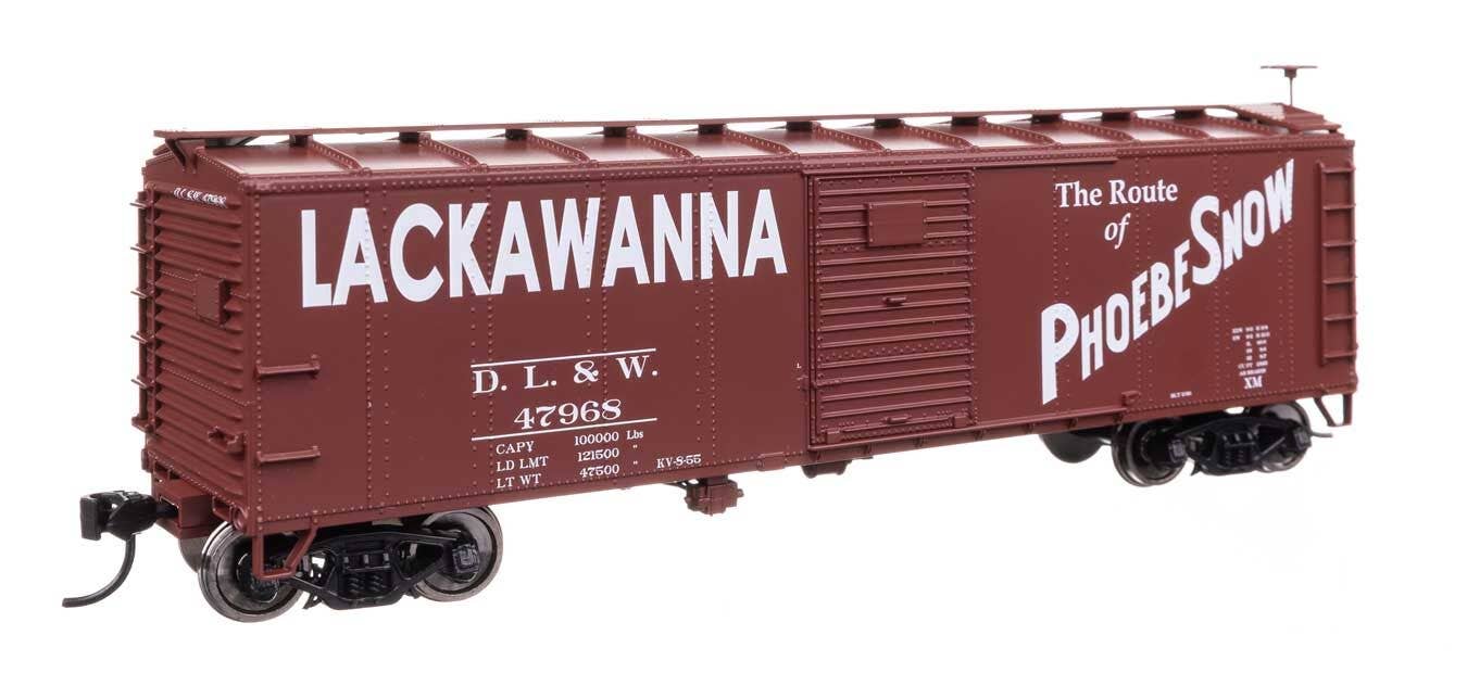 Walthers 910-41051 HO DL&W 40' Steel Boxcar with Murphy Ends Ready to Run #47707
