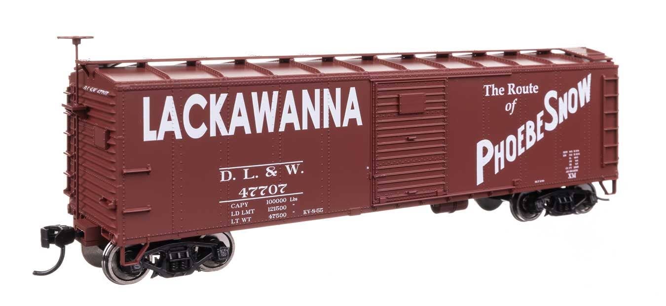 Walthers 910-41052 HO DL&W 40' Steel Boxcar with Murphy Ends Ready to Run #47805