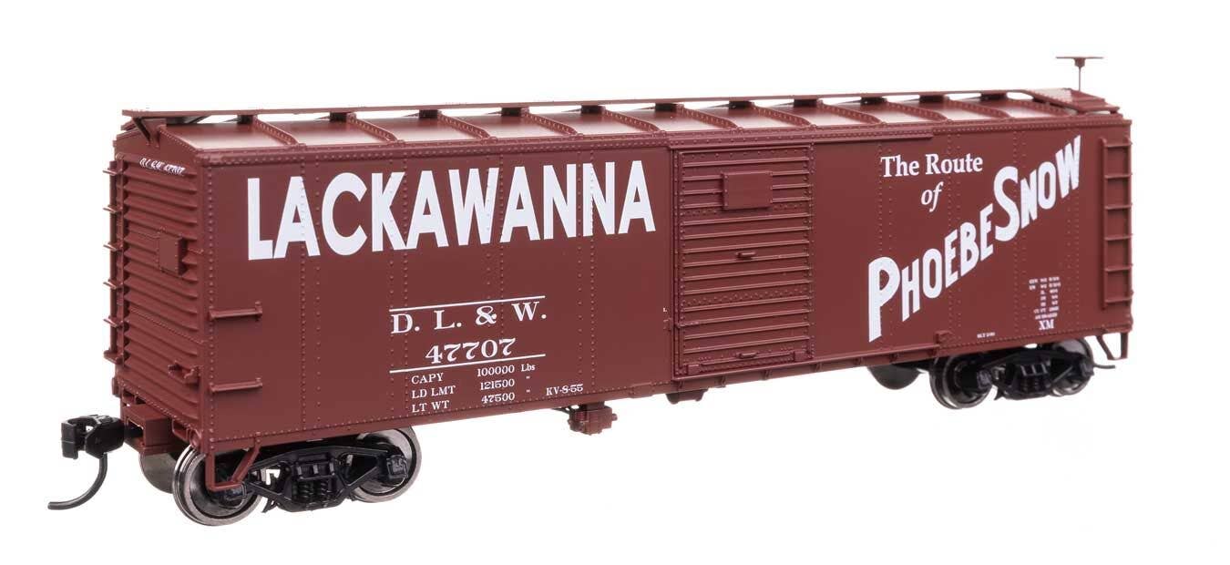 Walthers 910-41052 HO DL&W 40' Steel Boxcar with Murphy Ends Ready to Run #47805