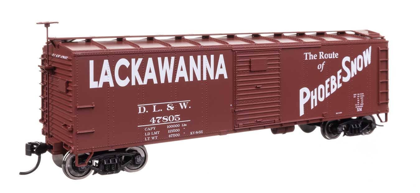 Walthers 910-41053 HO DL&W 40' Steel Boxcar with Murphy Ends Ready to Run #47968