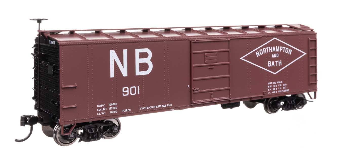 Walthers 910-41063 HO NB 40' Steel Boxcar with Murphy Ends Ready to Run #901