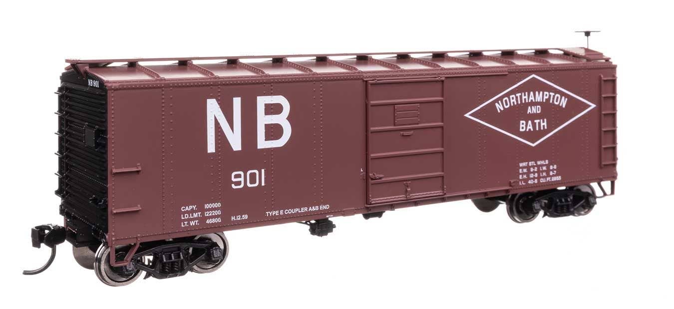 Walthers 910-41063 HO NB 40' Steel Boxcar with Murphy Ends Ready to Run #901