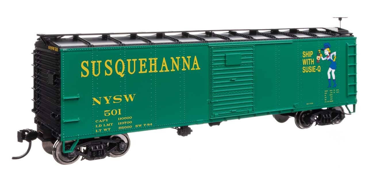 Walthers 910-41069 HO NYSW 40' Steel Boxcar with Murphy Ends Ready to Run #501