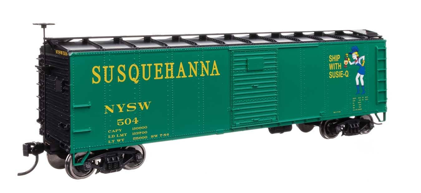 Walthers 910-41070 HO NYSW 40' Steel Boxcar with Murphy Ends #504